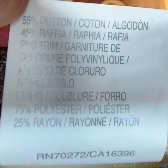 NWT Liz Claiborne Straw Clutch Handbag - Picture 10 of 14